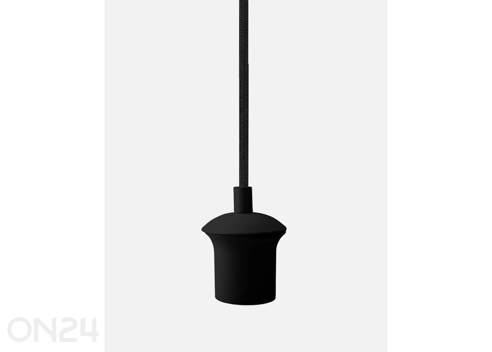 Tekstiilikaapeli pyöreä 120 cm, musta kuvasuurennos