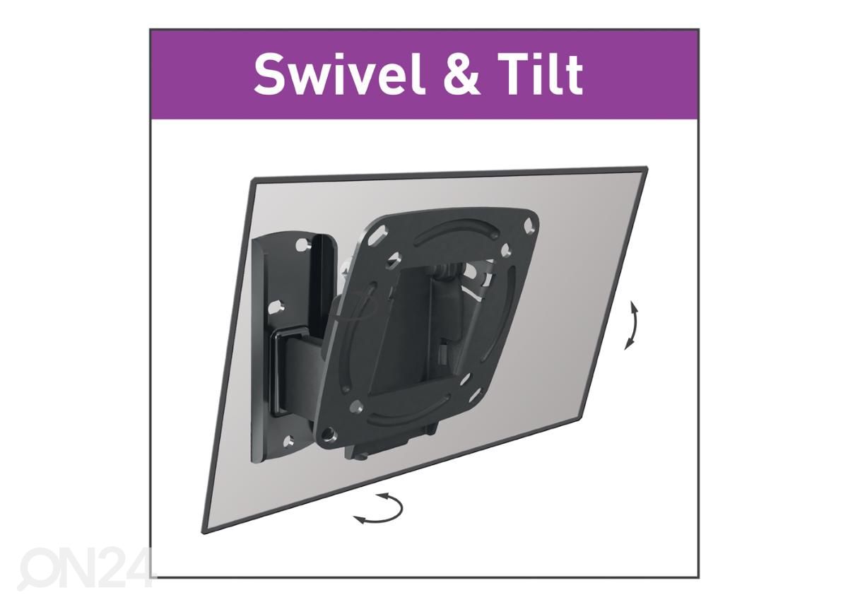 Television seinäteline Barkan E120.B 13"- 29" kuvasuurennos