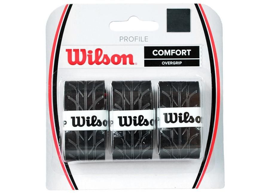 Tennismailan grippi Wilson Profiole Comfort Overgrip WRZ4025BK kuvasuurennos