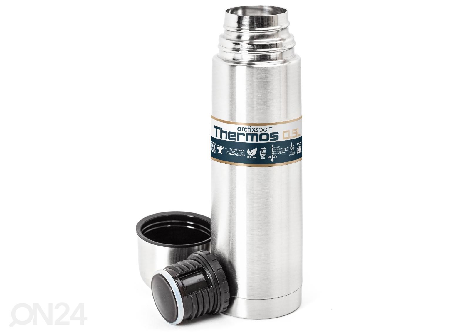 Termospullo Arctixsport 0,5 L musta kuvasuurennos