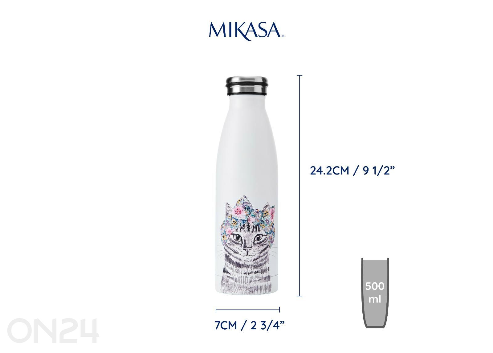 Termospullo Mikasa Tipperleyhill cat 500 ml kuvasuurennos mitat
