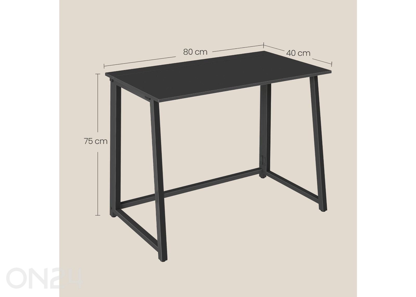 Tietokonepöytä Max 40x80 cm kuvasuurennos mitat