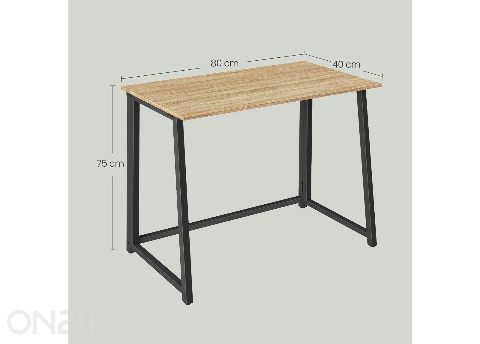 Tietokonepöytä Max 40x80 cm kuvasuurennos mitat