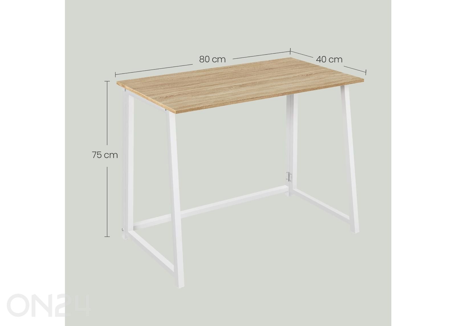 Tietokonepöytä Max 40x80 cm kuvasuurennos mitat