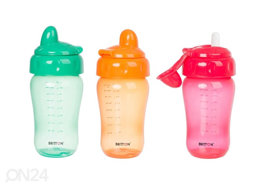 Tiivis juomapullo Britton 270 ml (3 kpl) kuvasuurennos