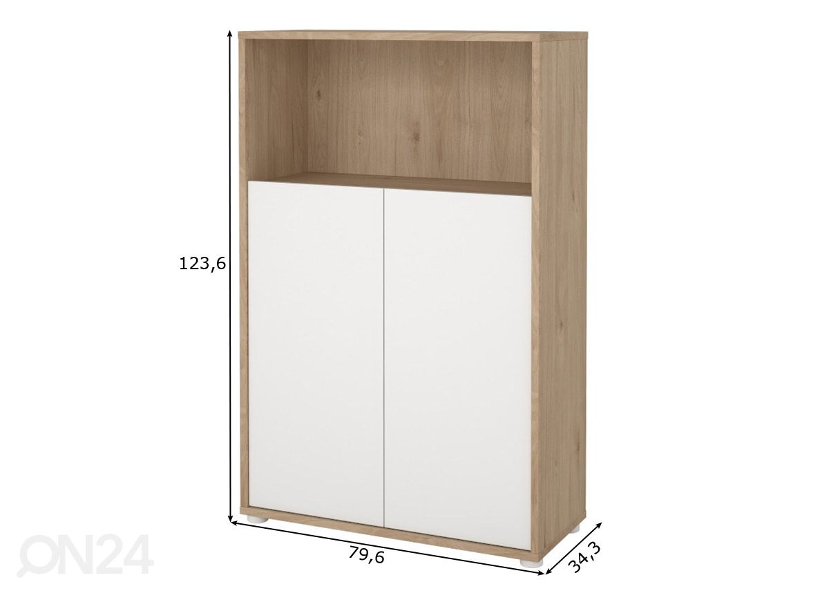 Toimistokaappi Sign 79,6 cm kuvasuurennos mitat