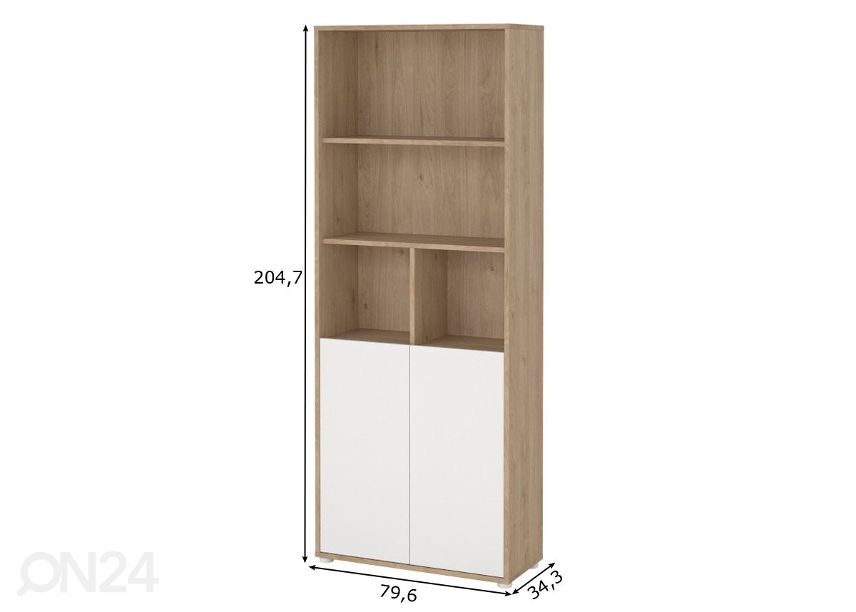 Toimistokaappi Sign 79,6 cm kuvasuurennos mitat
