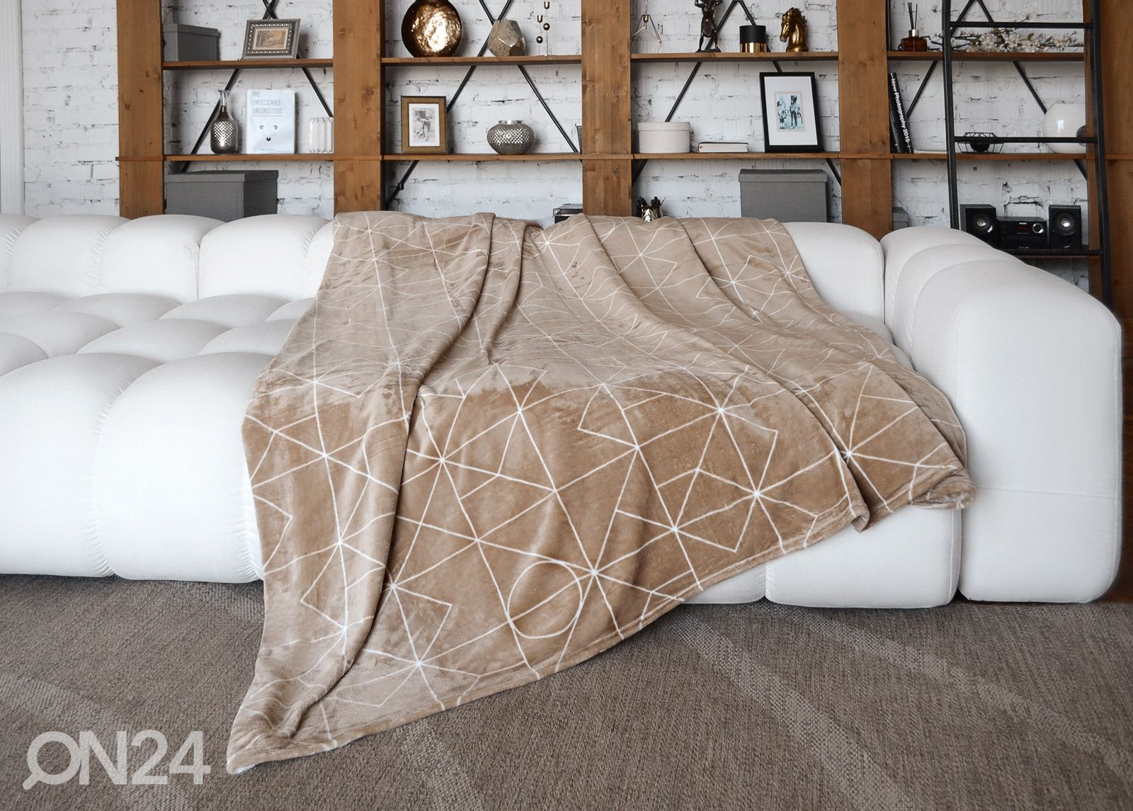 Torkkupeitto Argo 200x220, beige kuvasuurennos