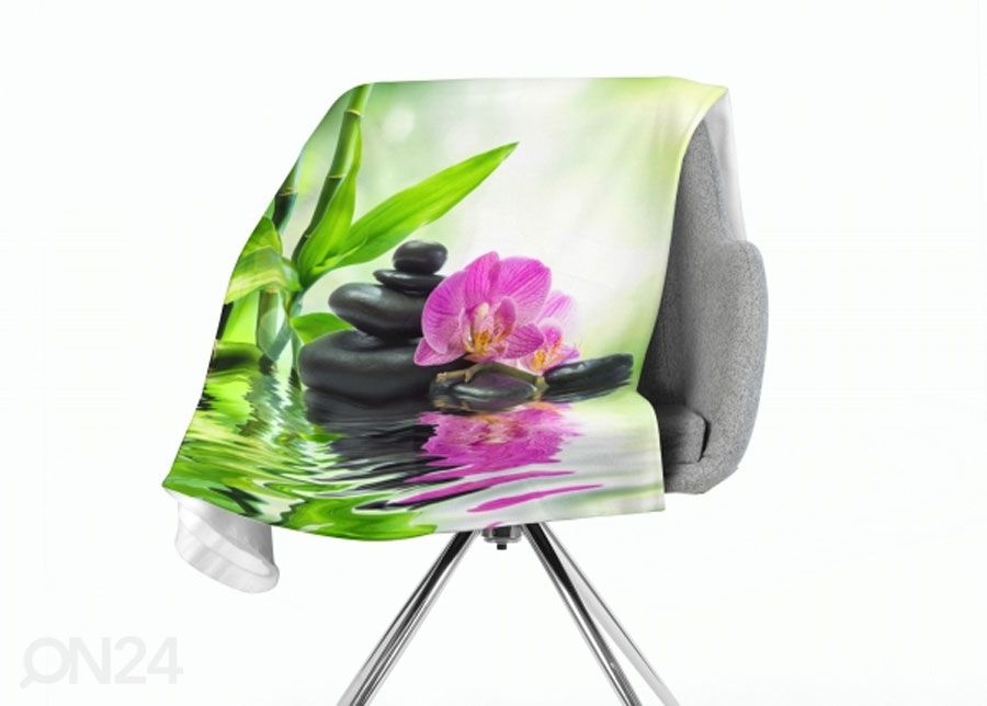 Torkkupeitto Orchids and Sun 130x150 cm kuvasuurennos
