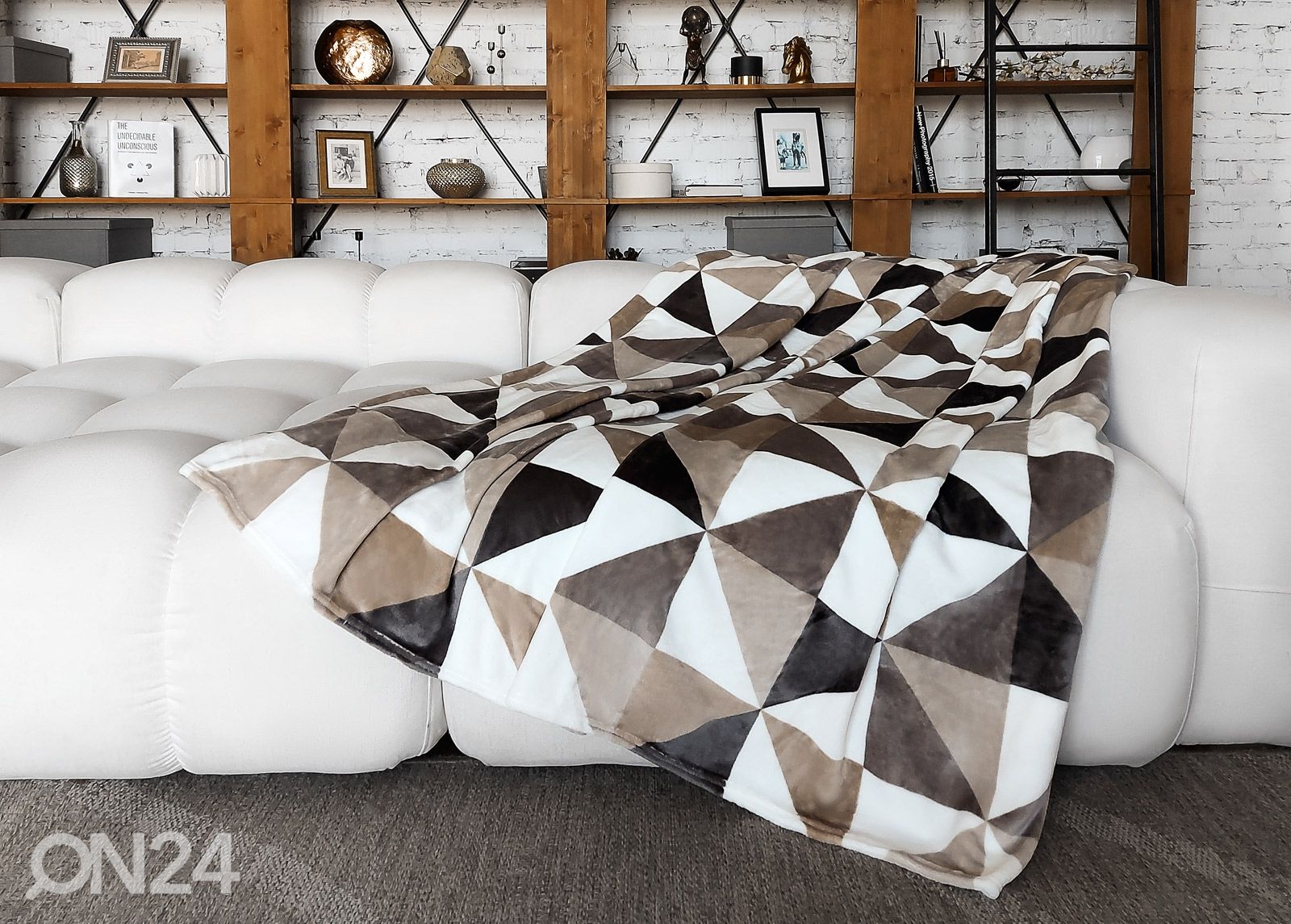 Torkkupeitto Pyramid 200x220, beige kuvasuurennos
