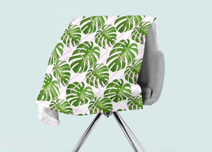 Torkkupeitto Tropical Palm Leaves 130x150 cm kuvasuurennos