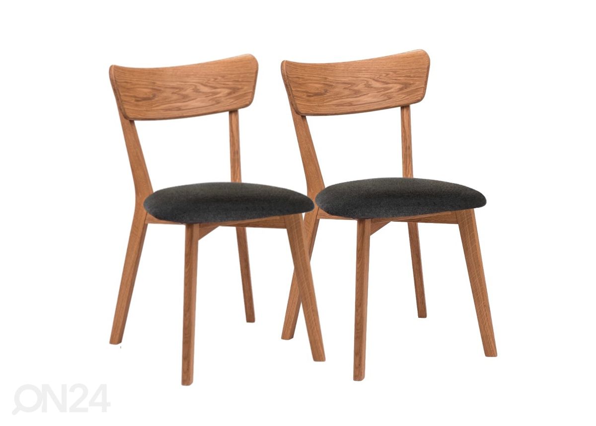 Tuoli Dora tammi, lakattu 2 kpl kuvasuurennos