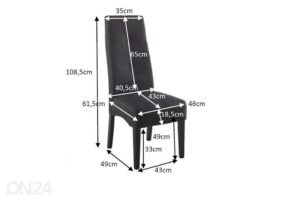 Tuoli Elite kuvasuurennos mitat