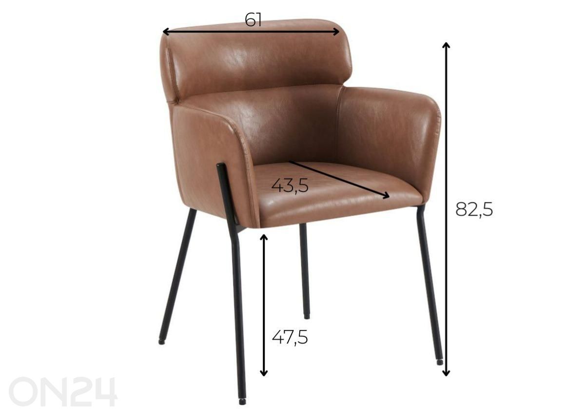 Tuoli Hando vintage kuvasuurennos mitat