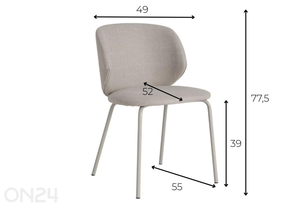 Tuoli Harrington beige kuvasuurennos mitat