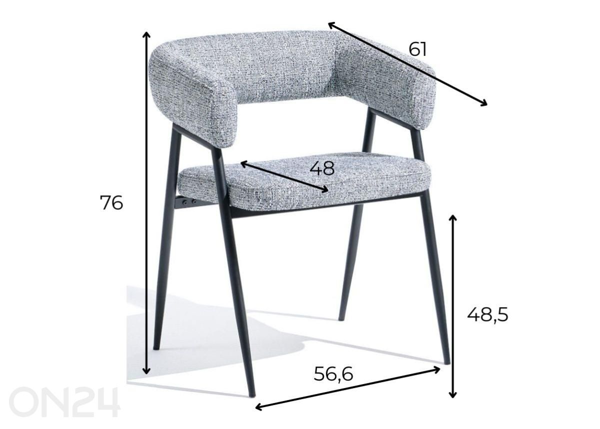 Tuoli Lounge Tete kuvasuurennos mitat