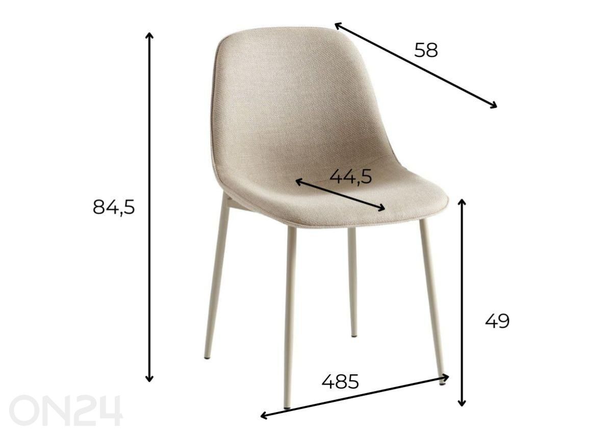 Tuoli Meliv kuvasuurennos mitat