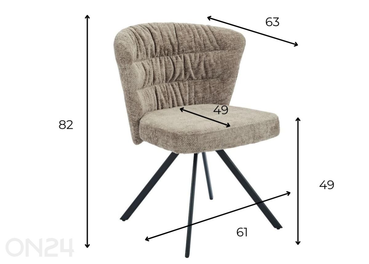 Tuoli Moche kuvasuurennos mitat