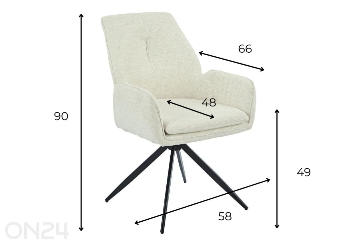 Tuoli Puno kuvasuurennos mitat