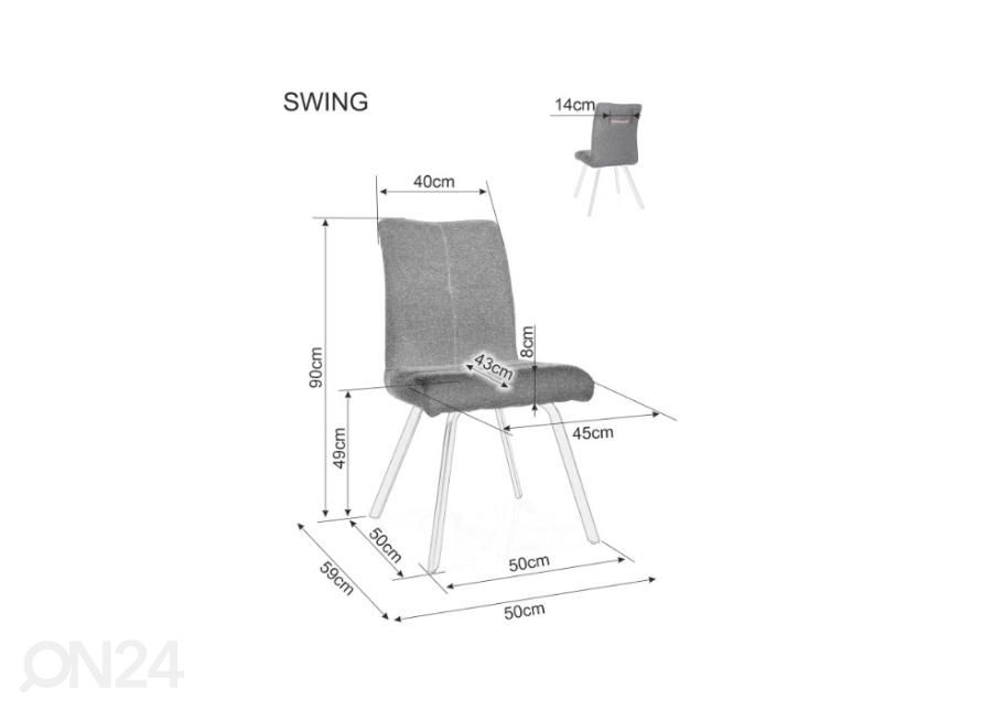 Tuoli Swing kuvasuurennos mitat