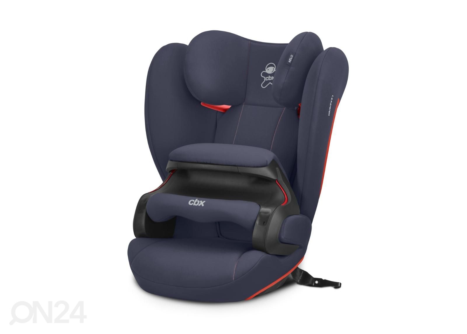 Turvaistuin Xelo 2020 CBX Orangy Blue luokka 1/2/3 kuvasuurennos mitat