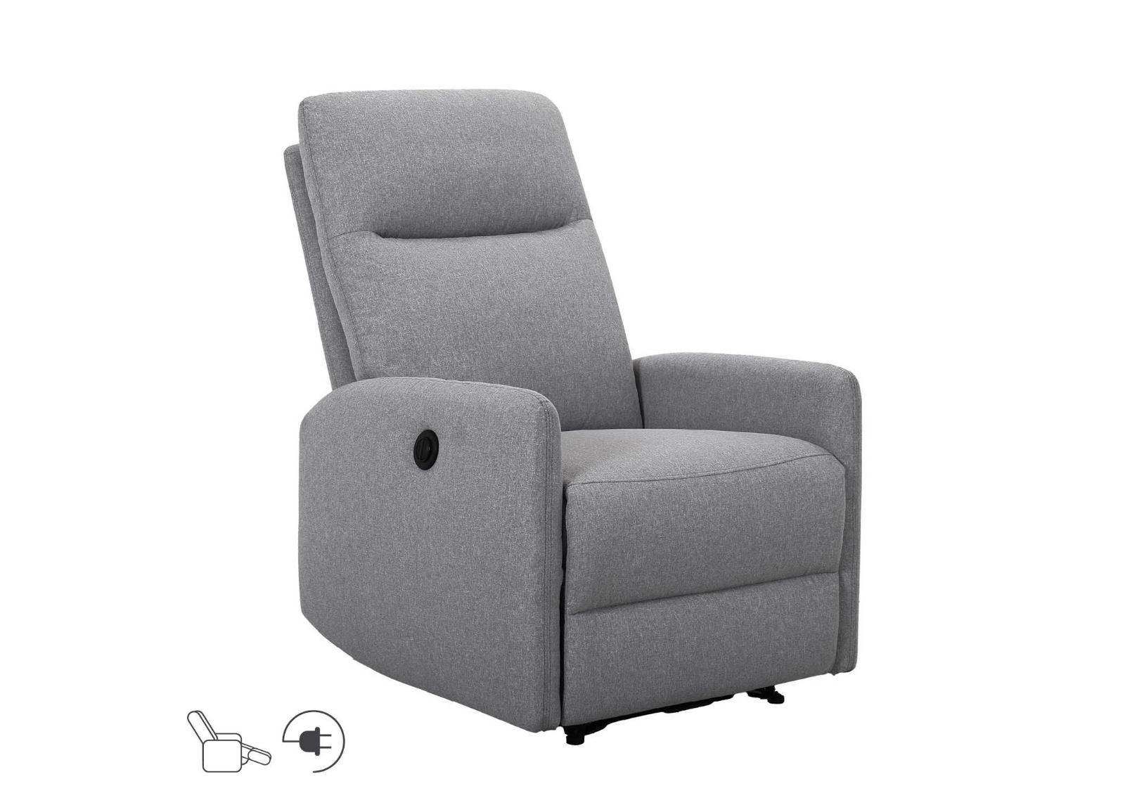 Tuumallinen nojatuoli Katy sähköisellä recliner-toiminnolla kuvasuurennos