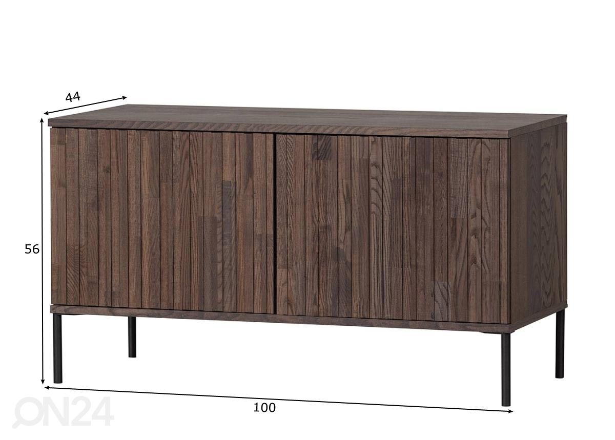 TV-taso 100 cm kuvasuurennos mitat