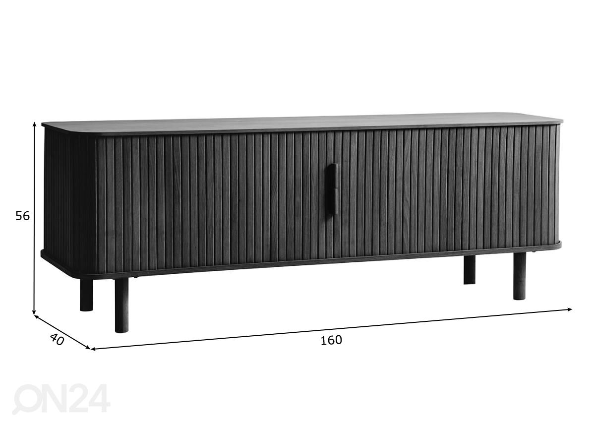 TV-taso 160 cm kuvasuurennos mitat