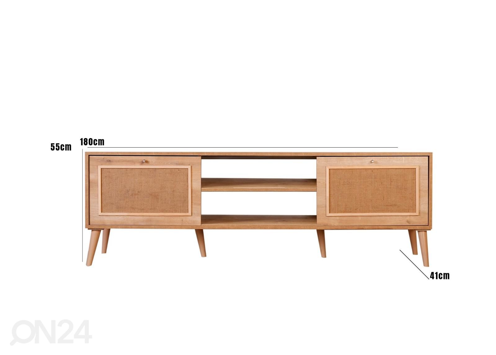 TV-taso Anita 180 cm kuvasuurennos mitat