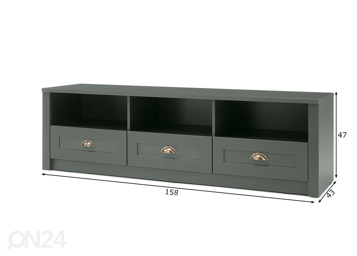 TV-taso Ascot kuvasuurennos mitat