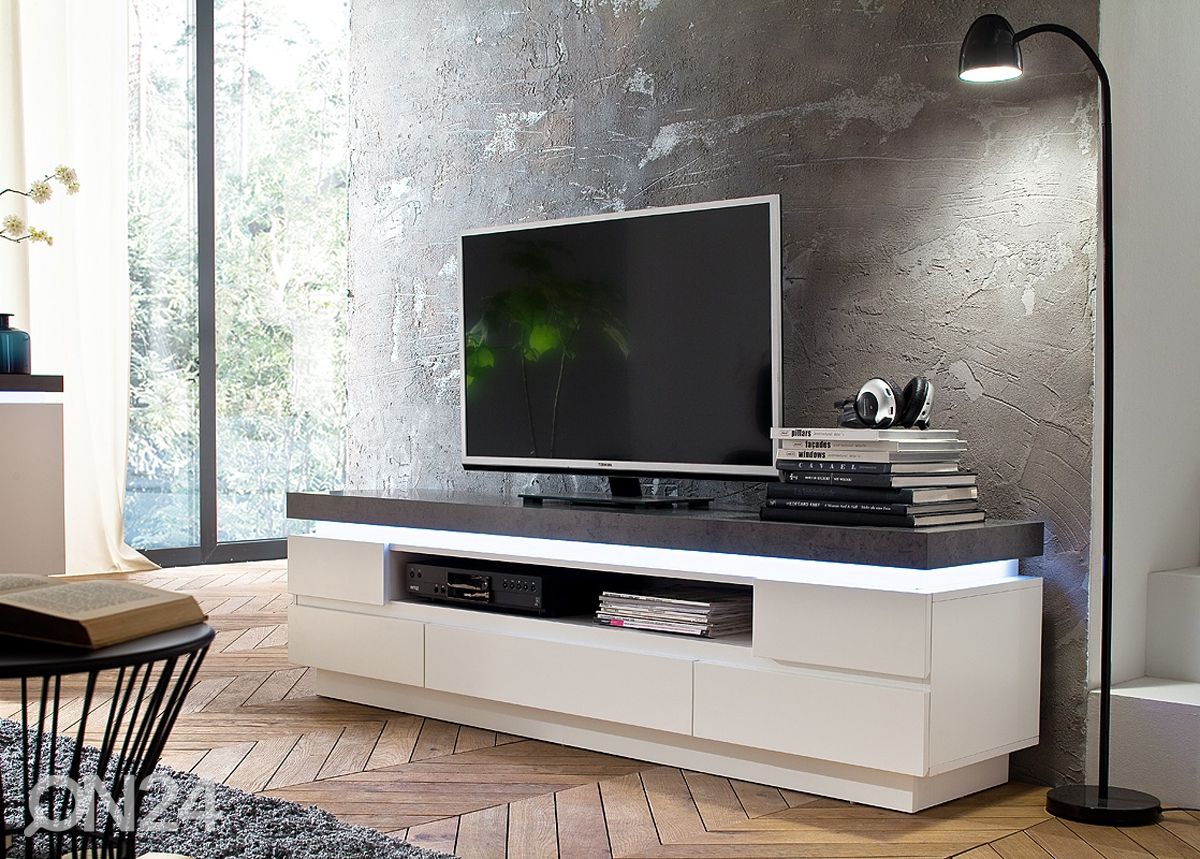 TV-taso Atlanta LED-valaistuksella, betoni kuvasuurennos