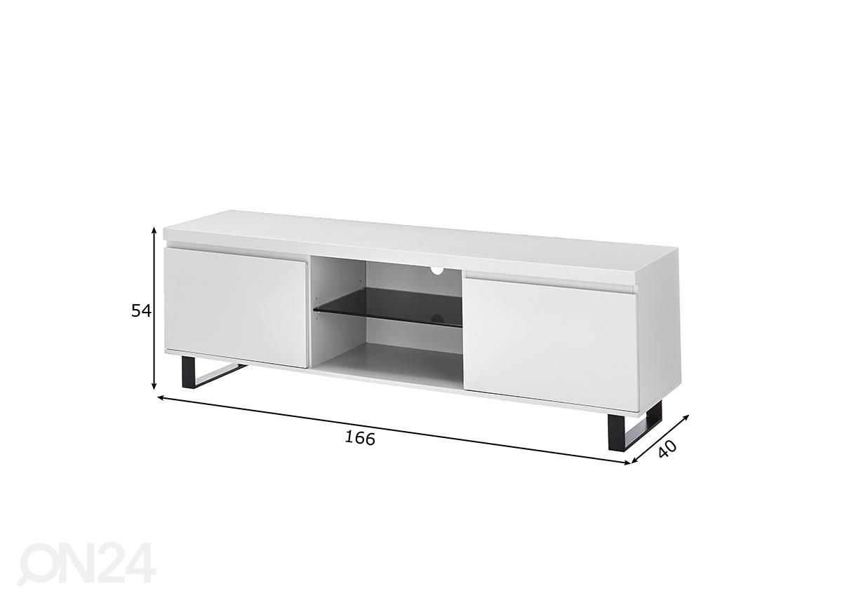 TV-taso Austin 166 cm kuvasuurennos mitat