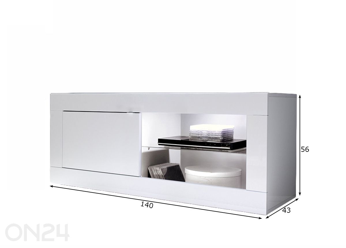 TV-taso Basic kuvasuurennos mitat