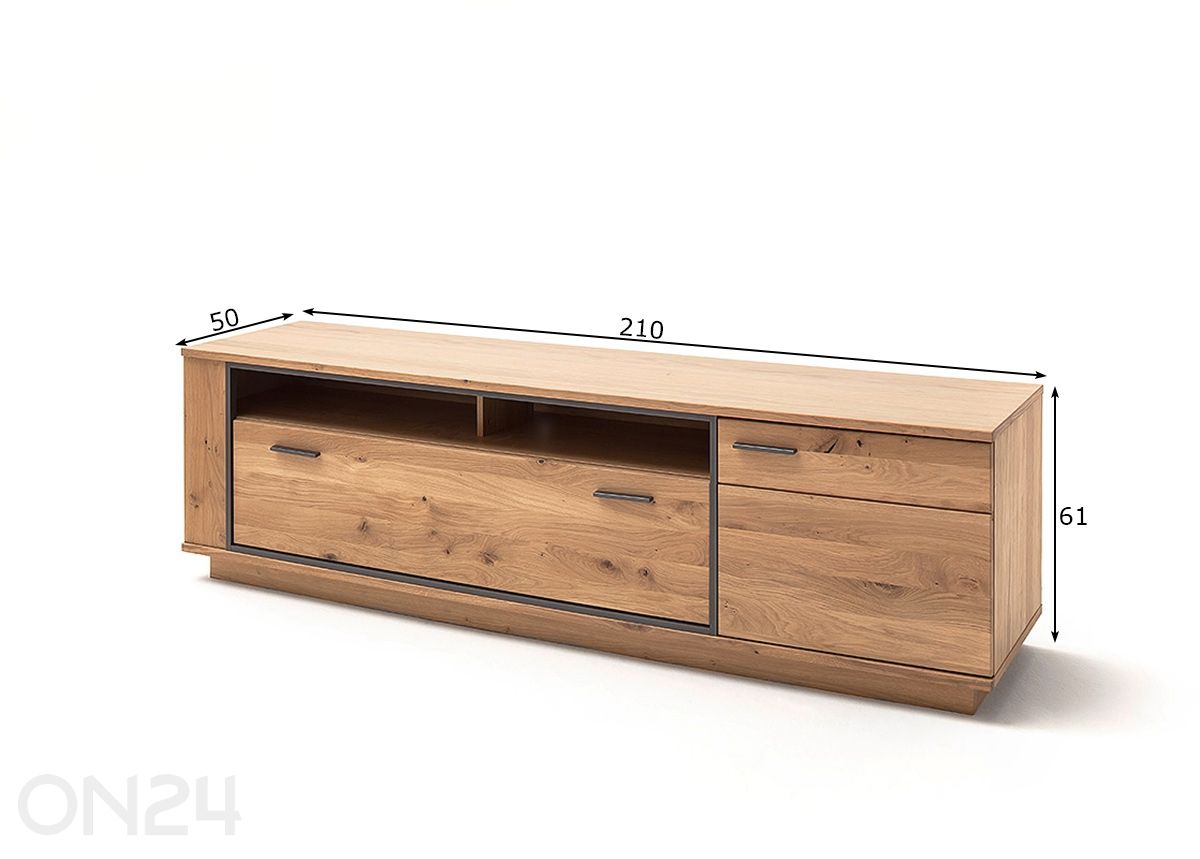 TV-taso Campinas 210 cm kuvasuurennos mitat