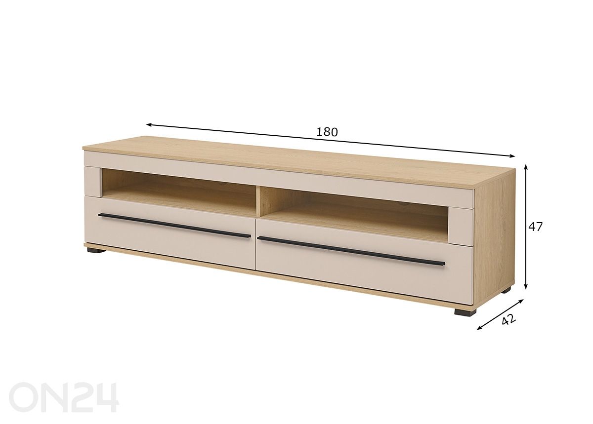 Tv-taso Cantara kuvasuurennos mitat