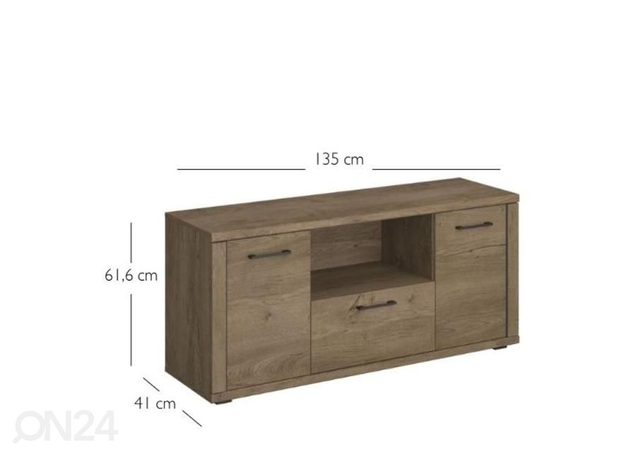 TV-taso Cordan 135 cm kuvasuurennos mitat