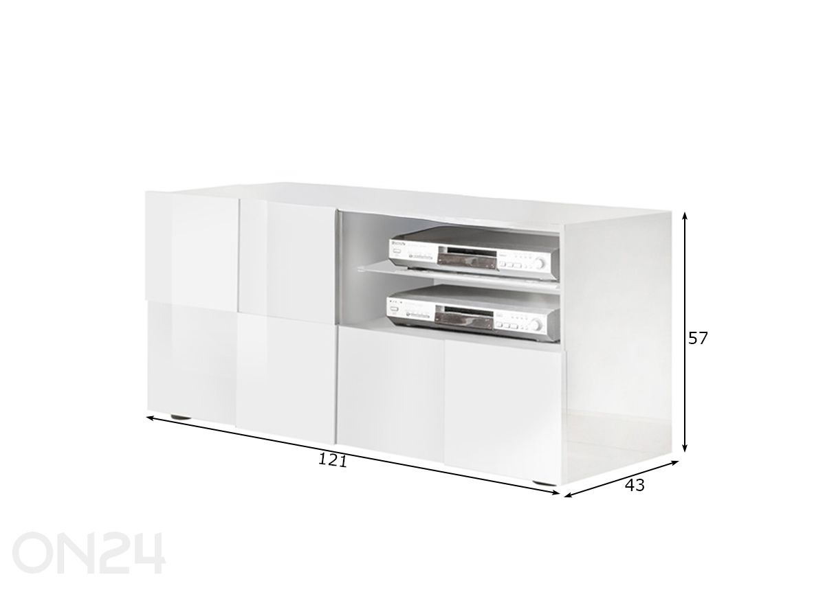 TV-taso Dama kuvasuurennos mitat