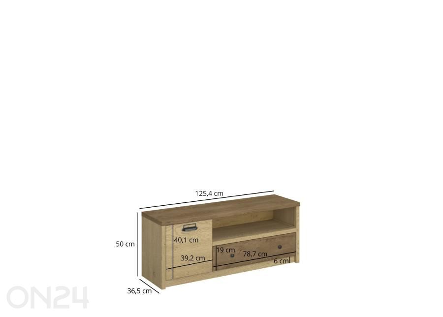 TV-taso Denzel 125,4 cm kuvasuurennos mitat