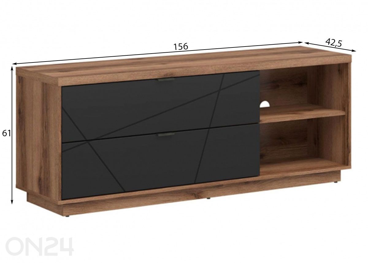 TV-taso Forn kuvasuurennos mitat