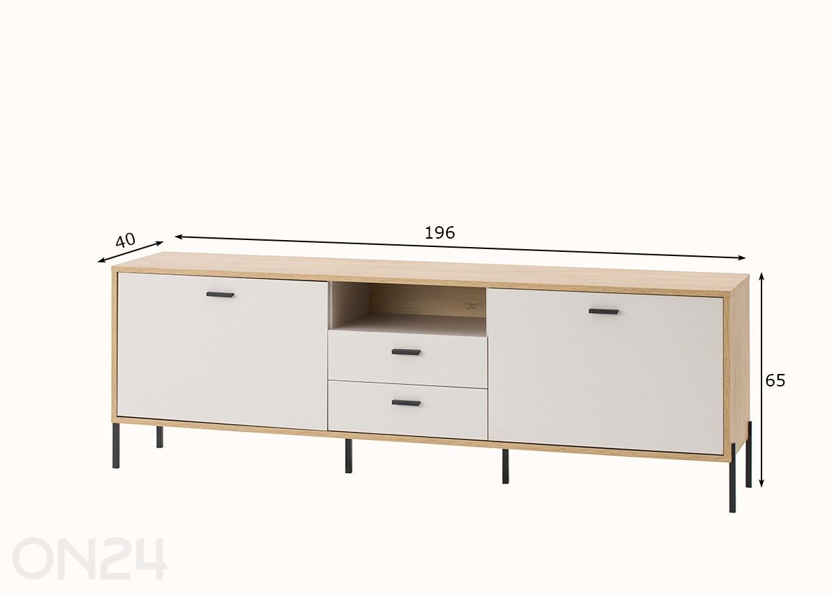 Tv-taso Fredericia kuvasuurennos mitat