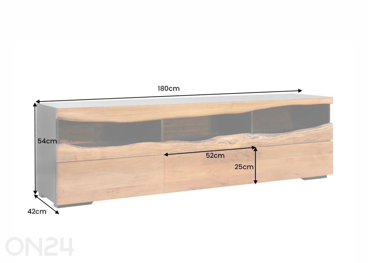 TV-taso Grand kuvasuurennos mitat