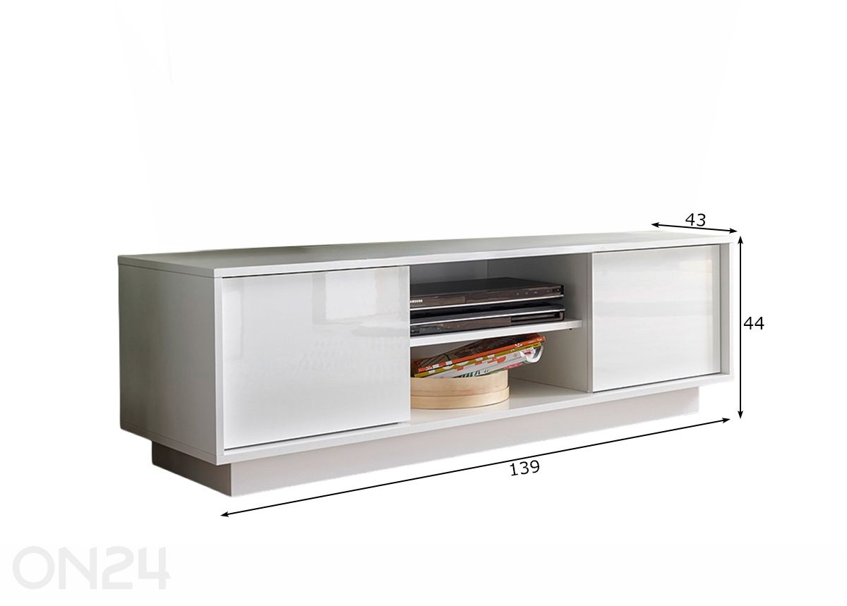 TV-taso Ice kuvasuurennos mitat