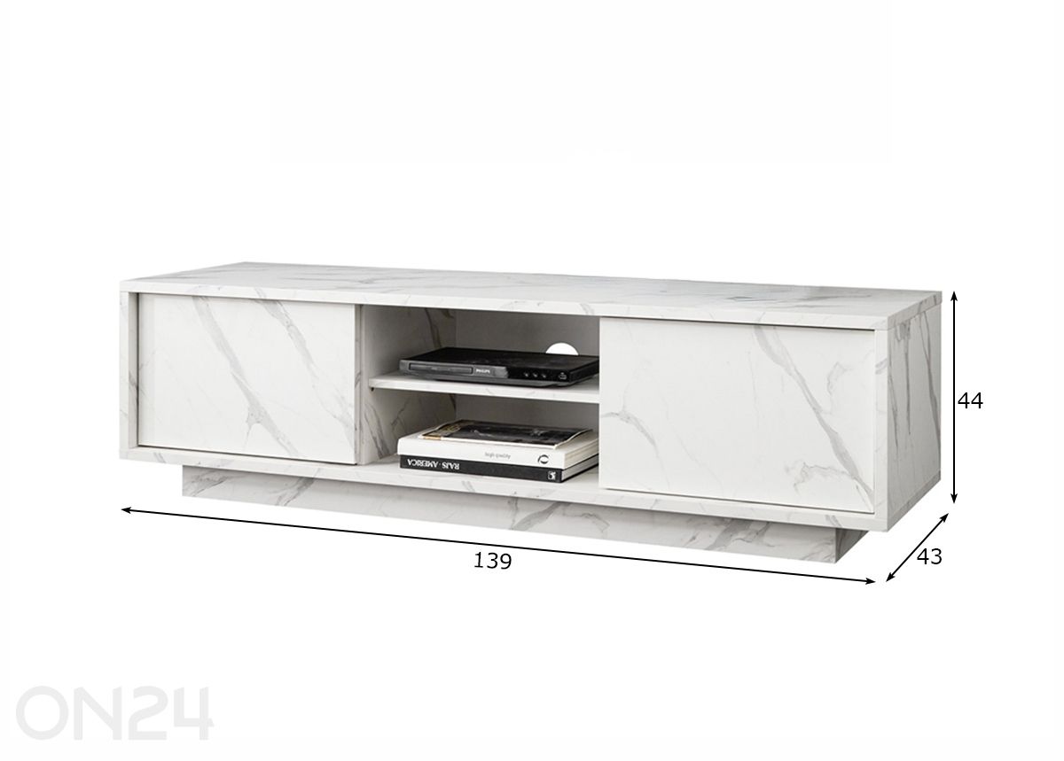 TV-taso Ice kuvasuurennos mitat