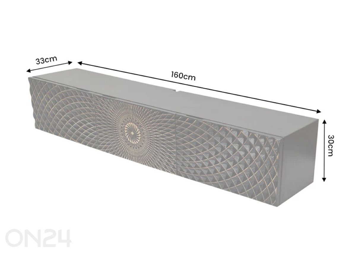 TV-taso Illusion kuvasuurennos mitat