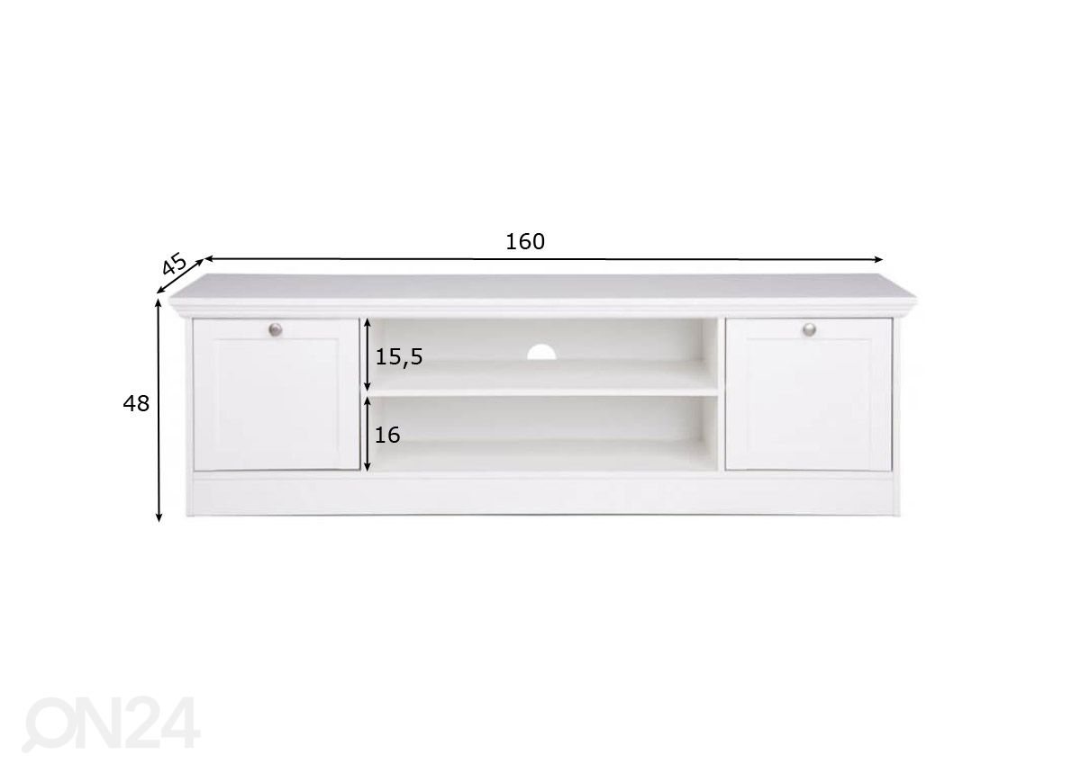 TV-taso Landwood kuvasuurennos mitat