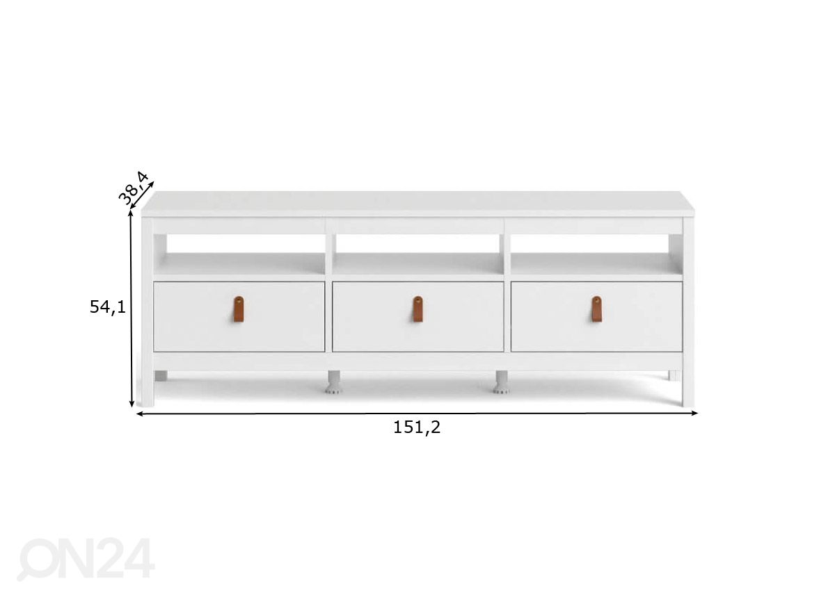 TV-taso Madrid 151 cm kuvasuurennos mitat