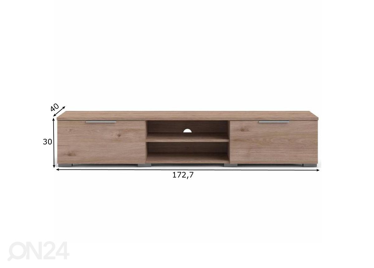 TV-taso Match 172,7 cm kuvasuurennos mitat