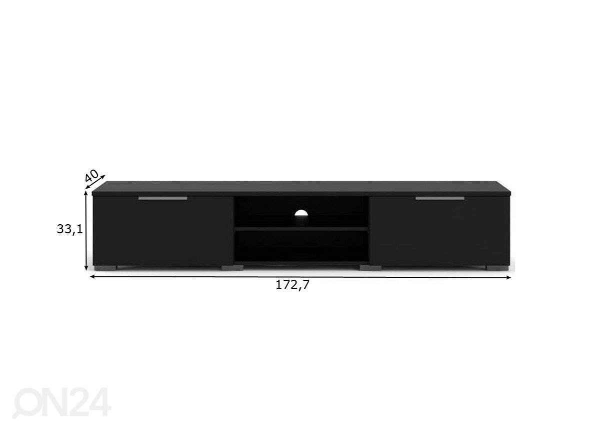 TV-taso Match 172,7 cm kuvasuurennos mitat