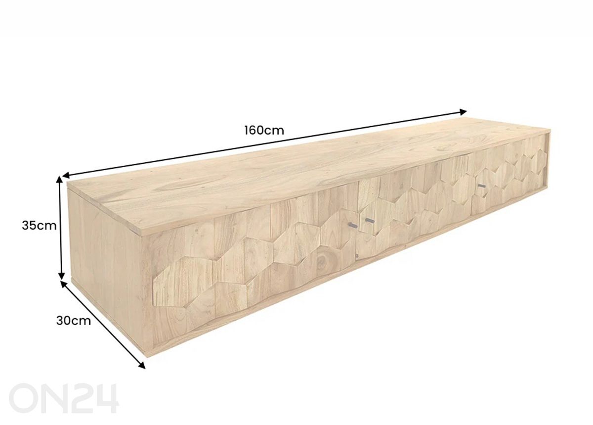 TV-taso Mystic Living kuvasuurennos mitat