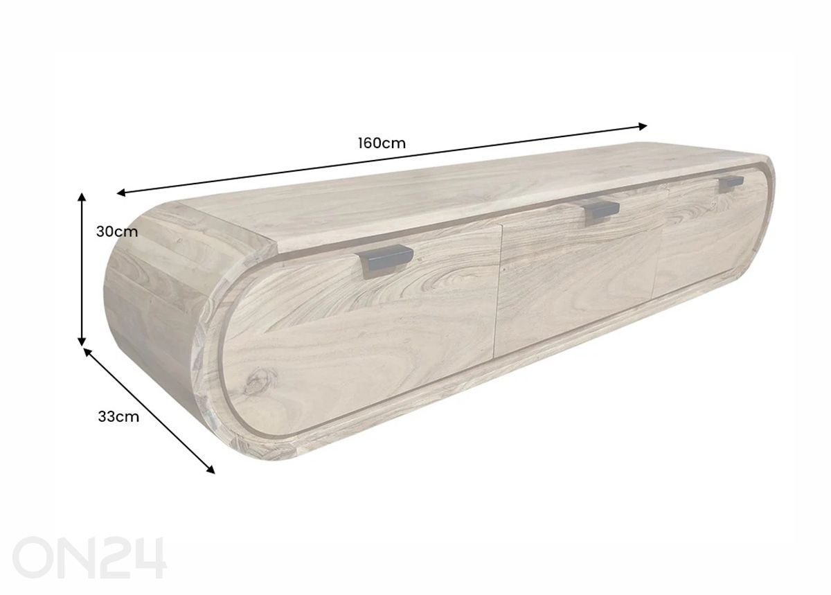 TV-taso Organic kuvasuurennos mitat